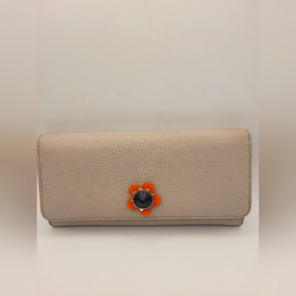 FENDI Flower Long Wallet